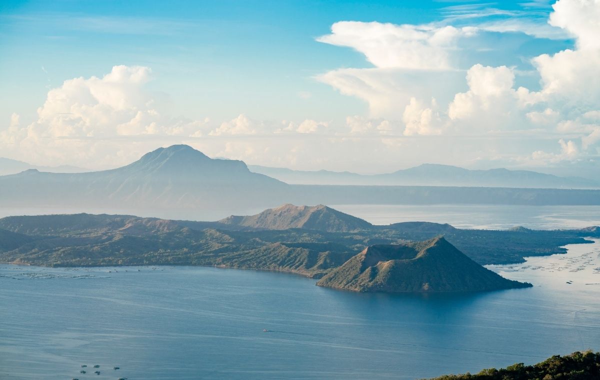 The Anilao hills across the bay